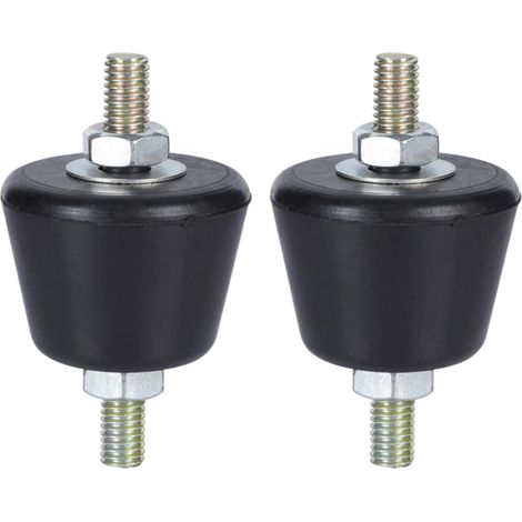 Support Mini Split en Caoutchouc Noir 2pcs Base Antichoc et Socle Antichoc pour Climatiseur, pour Fête Estivale en Intérieur et Extérieur (1/5)