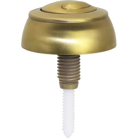 Bouton de chasse d'eau double pour toilettes, bouton poussoir pour réservoir, bouton poussoir pour toilettes, taille 8,7 × 5,8 × 5,8 cm, bouton poussoir doré (1/5)