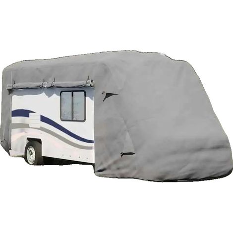 Funda para caravana, tejido no tejido, resistente a la intemperie, gris. (1/2)