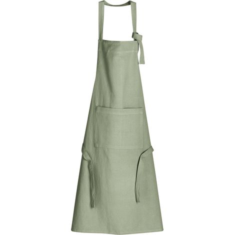 Tablier de cuisine recyclé Matcha, protection de cuisine et cuisson, 72 x 85 cm - PANGIVO (1/3)