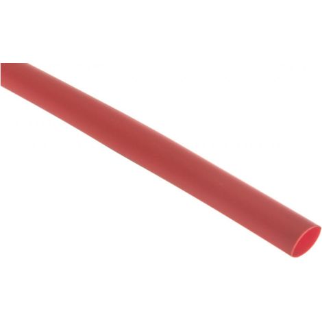 Dünnwandiger Schrumpfschlauch, 1-m-Abschnitte, CR 6.4/3.2 rot, 427544 /50 Stück/