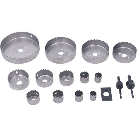 Kit de 17 scies cloches à dents incisives, coupe rapide et stable, multifonctionnelles, pour le travail du bois (1/5)