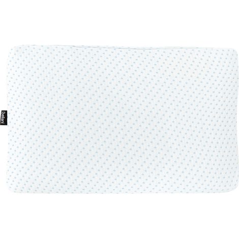 Almohada visco elástica blanca rectangular 55 x 35 cm dureza H2 ortopédica transpirable Muir (1/5)