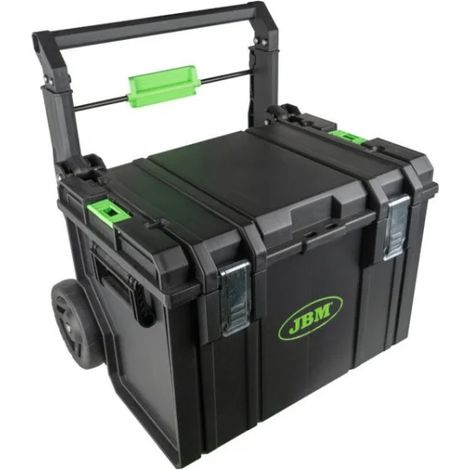 JBM 54535 Cassetta degli attrezzi impilabile con ruote