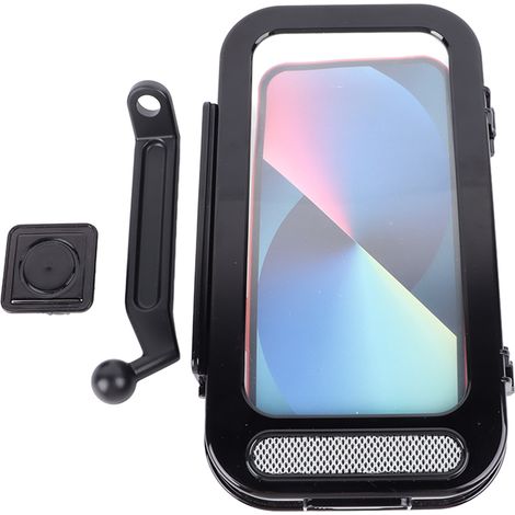 Support téléphone moto ABS aluminium réglable étanche antichoc étui guidon vélo pour cyclisme extérieur (1/5)