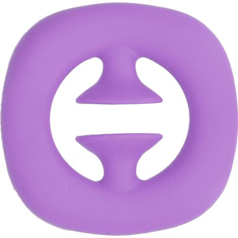 Lot de 2 Poignées en Silicone pour Musculation des Mains, Exerceur de Force Anti-Stress Violet (1/5)