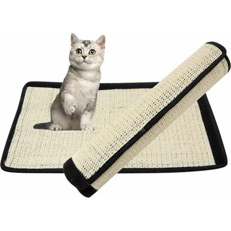 VURAHOME - (2 Pack) Griffoir Chats 30 40 CM Tapis Griffoir Chat Sisal Naturel (1/5)