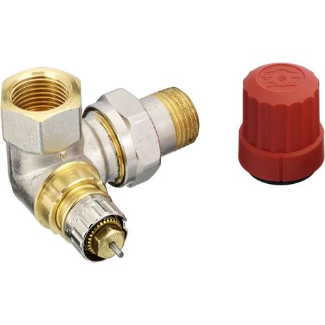 Danfoss Corpo valvola RA-N 15 R 1/2, WE destra, Nichelato opaco, 013G0233