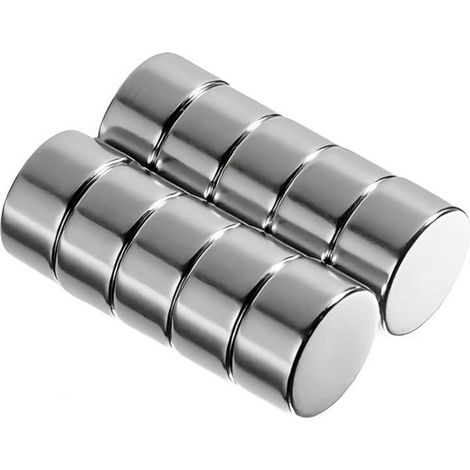 Cyclingcolors – Lot de 10 aimants ronds universels grande puissance Ø 6mm – Fixation tableaux, photos, cartes – Pour bureaux et bricolage