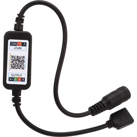 2 Contrôleurs LED Mini Bluetooth RGB avec Synchronisation Musicale USB 5V DC 5‑24V pour Bandes LED 5050 4 Broches (1/5)