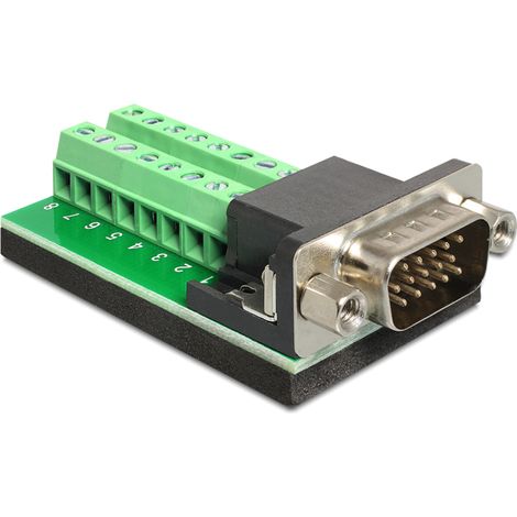 Delock adapter vga male  terminal block 16 pin