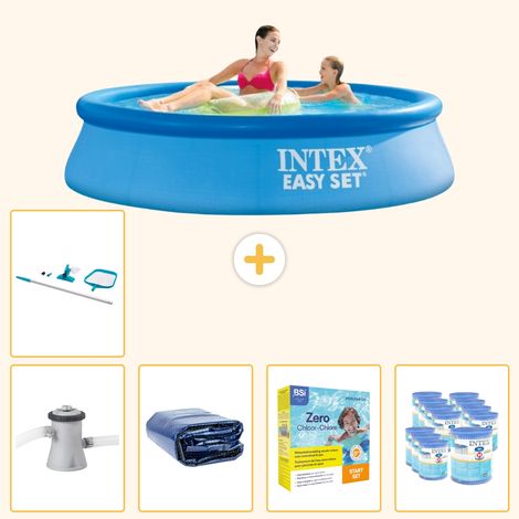 Intex Piscine Easy Set Ronde - 244x61 cm - 6-pièces  SCB28 (1/5)
