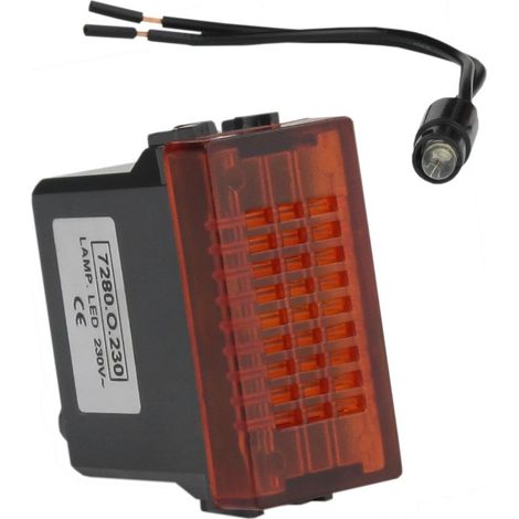 Modulare LED-Signalleuchte, orange, 230 V, Anzeige (1/2)