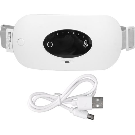 Ceinture électrique vibrante chauffante rapide pour femme, appareil de massage portable blanc (1/5)