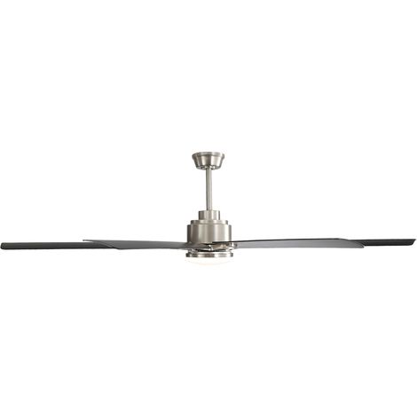 Grand Ventilateur de Plafond Intelligent 168 cm, 8 Pales, LED Dimmable, Télécommande