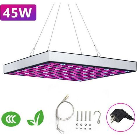 ALOVZE 45W LED-Pflanzenlampe für Wachstum und Blüte, ausgestattet mit 225 Vollspektrum-LEDs, ideal für blühende Pflanzen. (1/4)