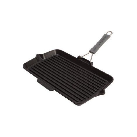 Staub Grill aus Gusseisen Schwarz 34 x 21 cm Hochwertig (1/4)