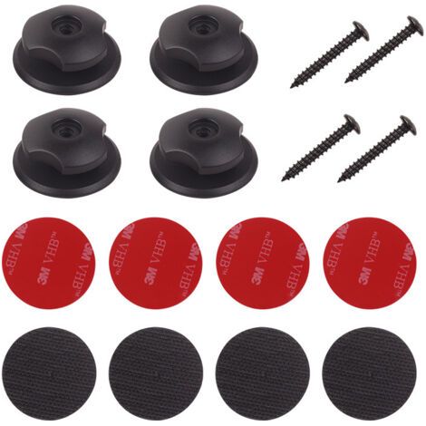 Pieza de puntos de fijación de gancho para automóvil Gancho organizador de maletero trasero Kit de hardware de red de carga Punto de tornillo de fijación de red de carga de maletero trasero con (1/5)