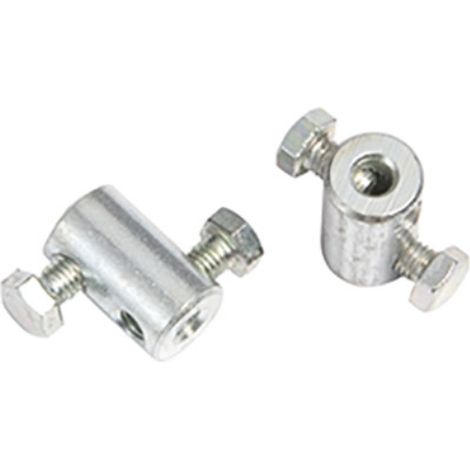 Morsetto zincato doppia vite laterale mm  4,5 cf=pz 4 (5 confezioni)