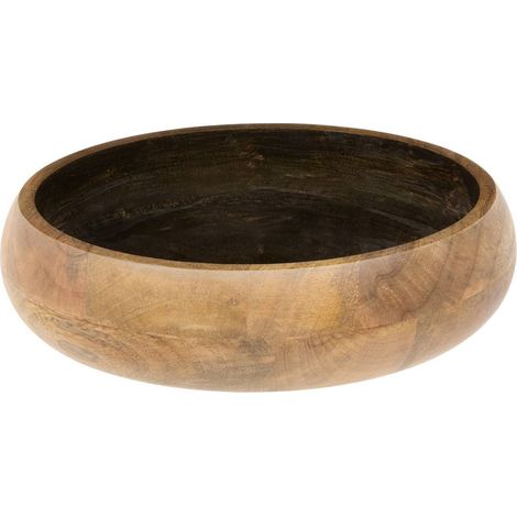 Saladier bicolore en bois de manguier Ava D.31cm noir - Atmosphera créateur d'intérieur (1/2)