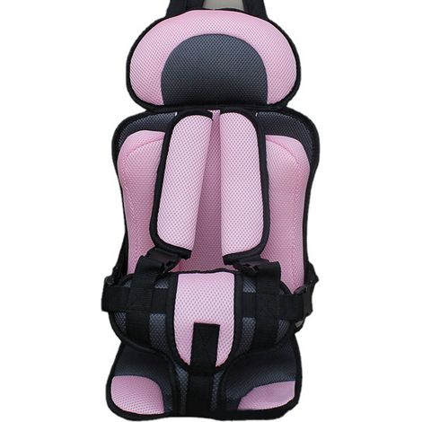 Siège de sécurité pour tricycle électrique enfant, coussin anti-stress pour bébé, taille S, rose-gris