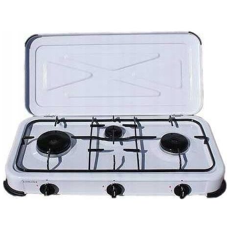 Fornello a gas portatile Aster bg03bsm 3 bruciatori controllo temperatura (1/3)
