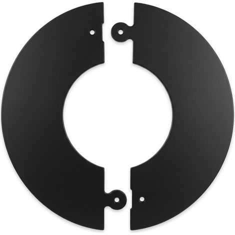 MAKA Rosone Apribile Canna Fumaria Pellet Nero Ø 100 mm (1/5)