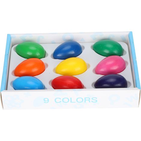 9Pcs Paint Egg Crayons Washable Children Painting Drawing Tool Toys Art Supplies (1/5)