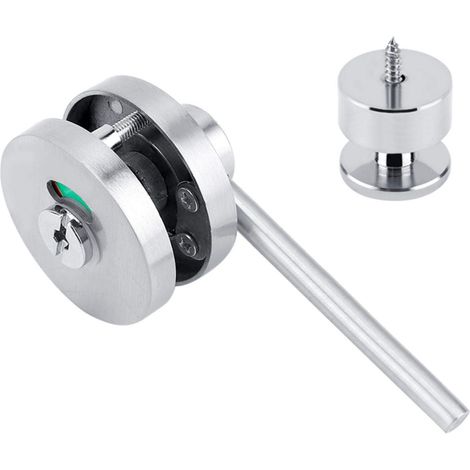 Serrure de porte de salle de bain, indicateur de confidentialité serrure en alliage de zinc toilettes utilisées ou vacantes pour toilettes publiques toilettes immeubles de bureaux appartement (1/5)