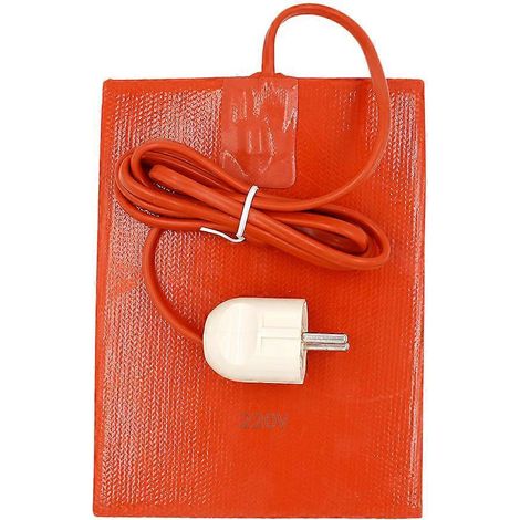 Coussin chauffant en silicone pour moteur de véhicule, coussin chauffant pour carter d'huile moteur, coussin chauffant adhésif pour bloc moteur-EU plug-Orange (1/3)