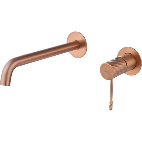 Miscelatore lavabo incasso Bless finitura oro rosa spazzolato [ IMEX® ]