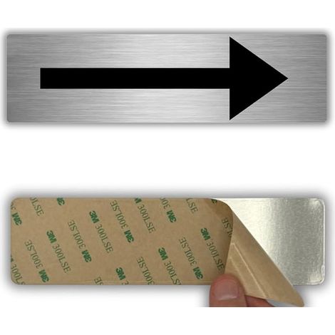 Arrow Panel - 2x18cm - Aluminium - Direction To Follow Here (1/5)