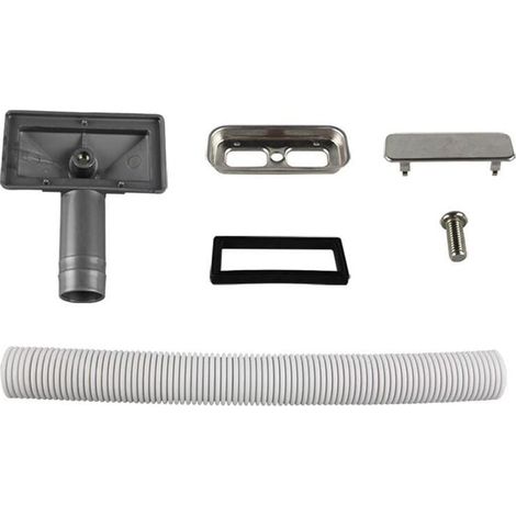 1 Pièce Tuyaux de Débordement Tube de débordement pour évier extensible Interface carrée (Taille: 75x40mm) Tube longueur 230-600mm Diamètre 26mm (diamètre intérieur: 21mm) (1/4)