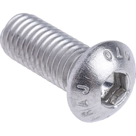 Vis à six pans creux, M8 x 20mm, tête Vis bombée à tête creuse hexagonale, en Acier Inoxydable ( Prix pour Boîte de 50 ) (1/3)
