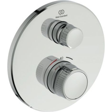 Ideal Standard Termostato de ducha empotrado Ceratherm Navigo 1 vía Redondo Cromo, A7295AA