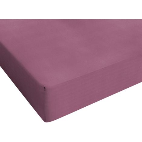 Drap-housse Jersey rose 80/90/100x200cm (1/3)
