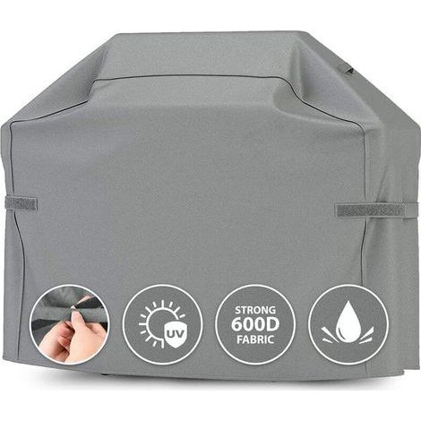 Housse de barbecue imperméable 170x61x117 cm – Matériau Oxford résistant aux UV et déchirures – Ajustement sécurisé avec sangles Velcro (1/5)
