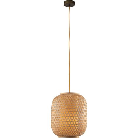 "Lampadario a sospensione ZEN in bambù naturale 30 cm." (1/3)