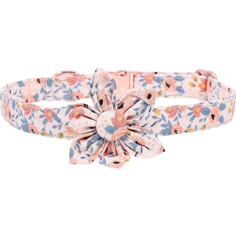Collier pour chiot femelle avec décoration florale, lot de 3, adorable collier pour chienne. (1/5)