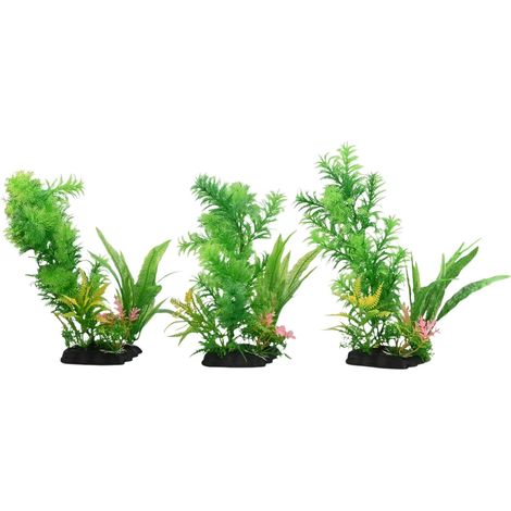 3 Pièces Aquarium Decoration Plante, Artificielle Aquarium Plantes Décoration sans Danger Plante Aquarium, Vivifying Plantes d’Aquarium Artificielles pour Aquariums et Bacs à Poissons 28 cm (1/5)