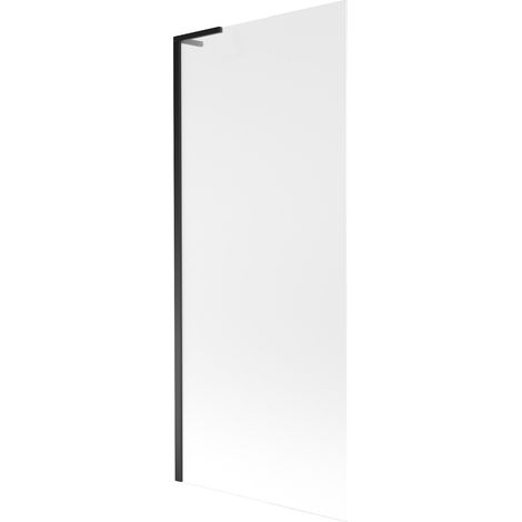 Mexen Next L Wannenschirm 1-flügelig 80 x 150 cm, Milchglas, schwarz - 895-080-000-03-30-70 (1/5)