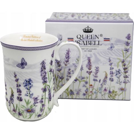 Grande tasse en porcelaine 400 ml dans un coffret cadeau, collection Lavande (1/5)