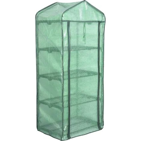 Serre avec fermeture à glissière porte à rouleaux, serre élégante