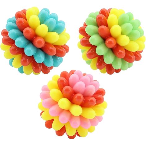 Ball Toys pour Chiens - Jeu Interactif Balles en Caoutchouc pour Chien - (1/5)
