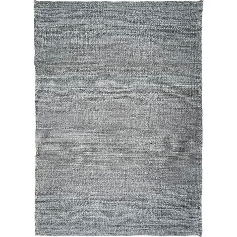 DESERTUM - Tapis tressé en jute gris 160x230 (1/5)