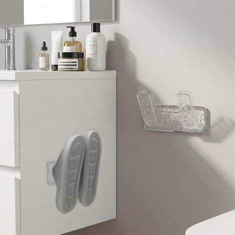Porte-chaussures wall sans perçage – Étagère à chaussures walle – Organisator peu encombrant – Transparent – Gießkörbe, Duschbad, Couloir (1/4)