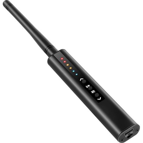 Detektor für versteckte Kameras, Spionagedetektoren, Wanzendetektor, Schutz der Privatsphäre, 6 Empfindlichkeitsstufen, tragbarer Stift für Zuhause, Büro, Reisen (1/5)