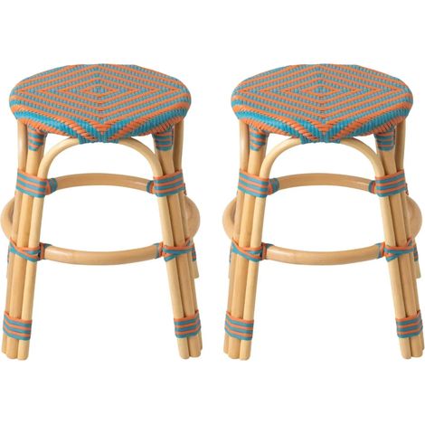 Tabourets bistrot tressés (lot de 2) - MONTMARTRE (1/5)
