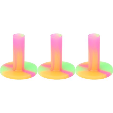 Support De Tees De Golf - Matériau En Caoutchouc - Pour Pratique Intérieure Et Extérieure - Lot De 3 Pièces (1/5)