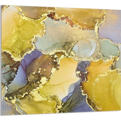 Panneau de verre pour cuisine 65x60 Marbre (1/5)